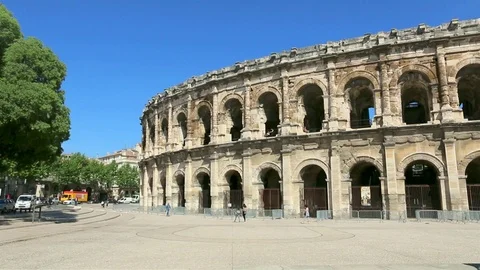 Arenas of Nîmes Stock Footage 91856817
