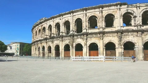 Arenas square. Nîmes Stock Footage 109208808