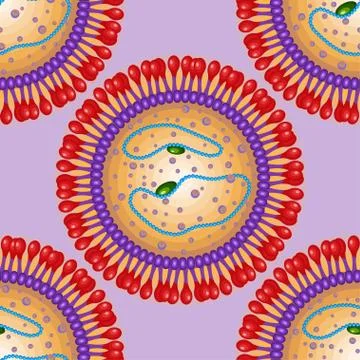 ArenaVirus. Seamless pattern. Eps 10. Stock Illustration