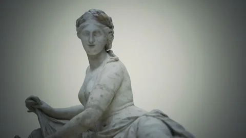 Aretheus white marble statue 库存影片 129504097