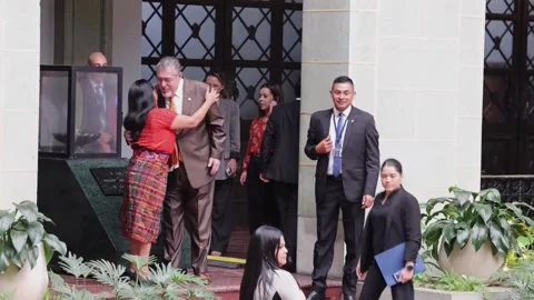 Arévalo reiterates his commitment to combating violence against women in Guatema 動画素材 321775745