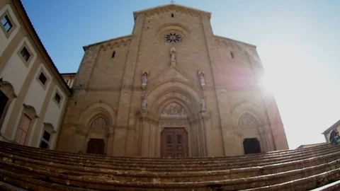 Arezzo Cathedral Stock Footage 72826423