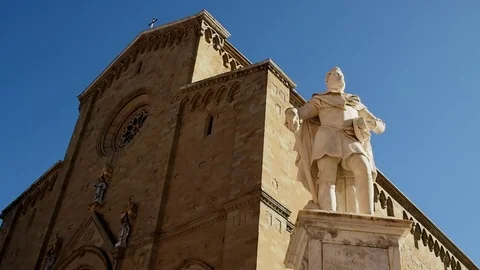 Arezzo Cathedral Stock Footage 72832731