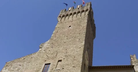 Arezzo Communal Palace Stock Footage 79606110