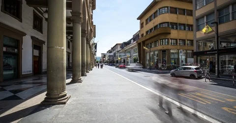 Arezzo via crispi Stock Footage 84112502