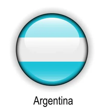 Argentina ball flag Stock Illustration