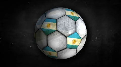 Argentina Ball Rotation Looping Alpha Matte 4k resolution ultra HD Stock Footage 38636819