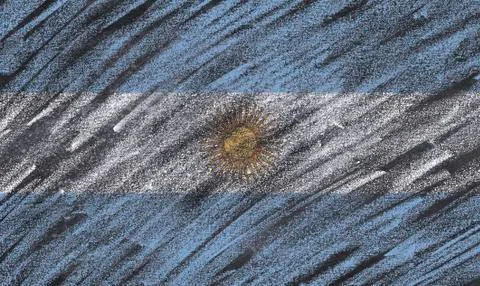 Argentina blackboard. Stock Illustration