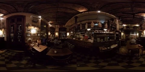 Argentina Buenos Aires Bar 360 VR Stock Footage 91998413