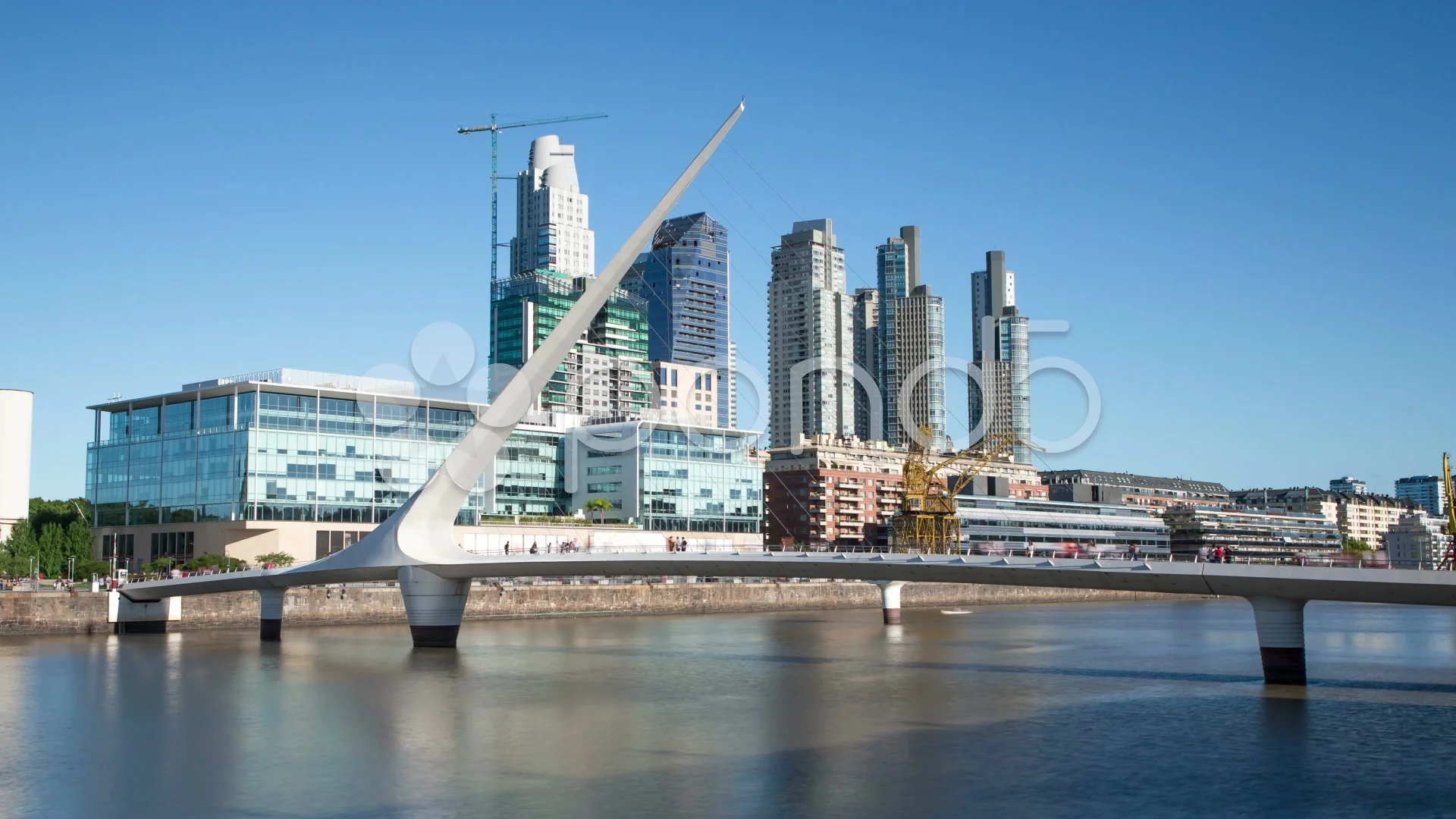 Argentina buenos Aires Puerto Madero with bridge