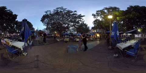 Argentina Buenos Aires Tango Dancing 360 VR Stock Footage 91998886
