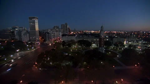 Argentina clock tower sunrise time lapse Stock Footage 50772448