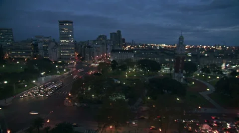 Argentina clock tower sunrise time lapse Stock-Footage 50772676