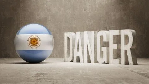 Argentina. Danger  Concept Stock Illustration