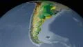 Argentina extruded. Bumps shaded. 4k or 4k+ Resolution