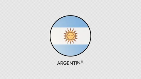 Argentina Flag Animation. Vidéo 340258735