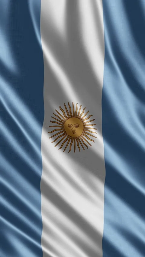 Argentina Flag Animation. Stock Footage 340268567