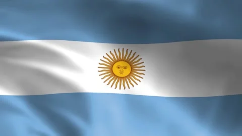 Argentina flag background, aplha background Stock Footage 295906917