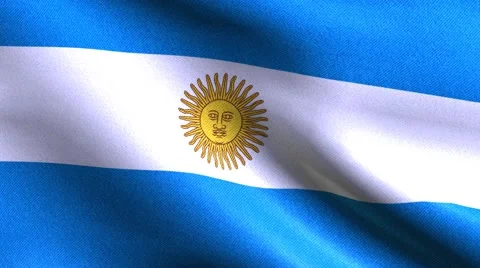 ARGENTINA FLAG BACKGROUND Stock Footage 62813147