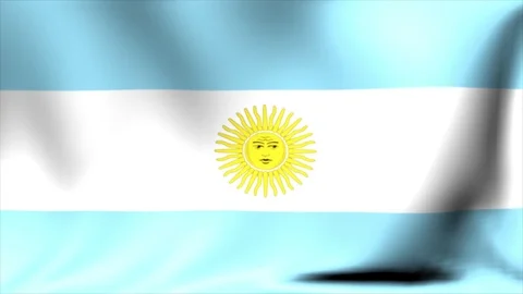 Argentina Flag. Background Seamless Looping Animation. 4K High Definition Video Stock Footage 71672330