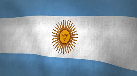 Argentina Flag Background Textured (Loop-able) Stock Footage 34416360