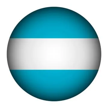 Argentina flag button. Stock Illustration