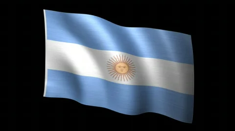 Argentina Flag A Vidéo 116209