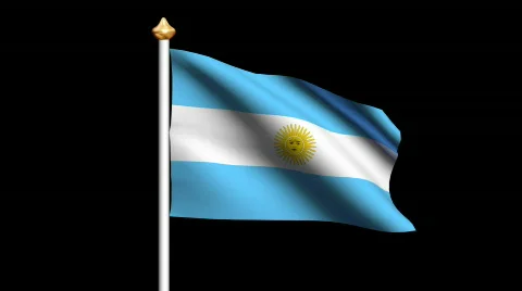 Argentina flag Video stock 557131