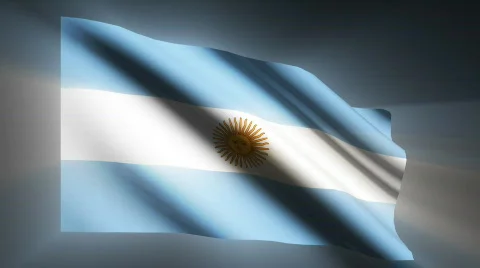 Argentina Flag Stock Footage 846025