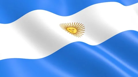 Argentina flag Video stock 8607492