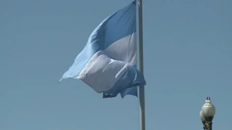 Argentina flag Stock Footage 11167619
