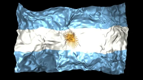 Argentina flag Stock Footage 110740189