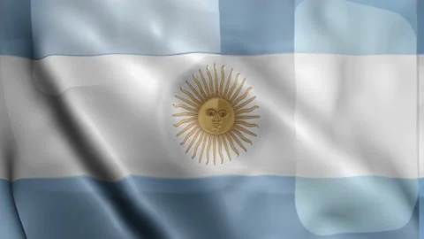Argentina Flag Stock Footage 133771964
