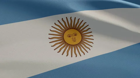 Argentina Flag Stock Footage 157184434