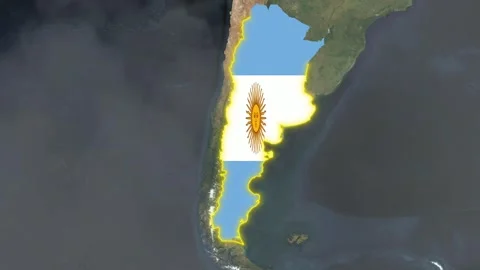 Argentina Flag 스톡 동영상 307039150