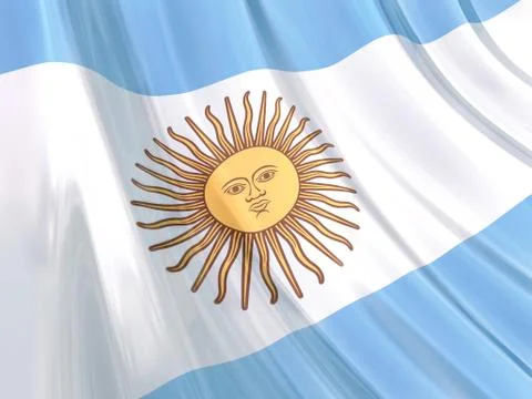 Argentina Flag Ilustración de archivo