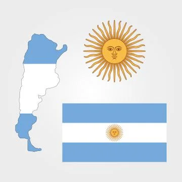Argentina flag Stock Illustration