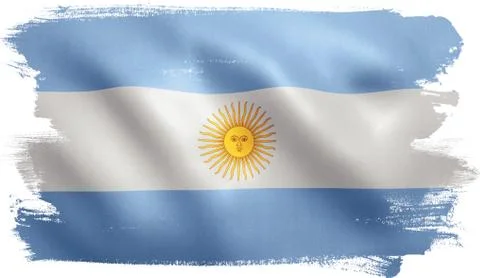 Argentina Flag Stock Illustration