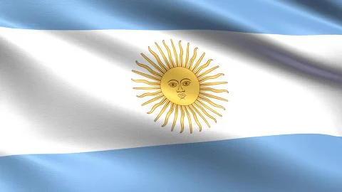 Argentina Flag Stockillustratie