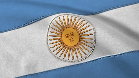 Argentina Flag Loop Stock Footage 241238970