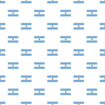 Argentina flag seamless pattern background patriotism concept Stockillustratie