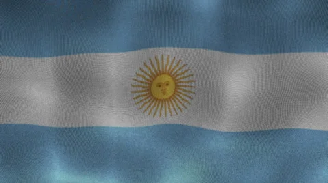 Argentina Flag Textile Stock-Footage 38839770