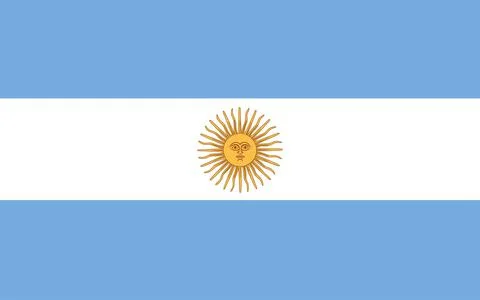 Argentina flag vector illustration. Stock Illustration