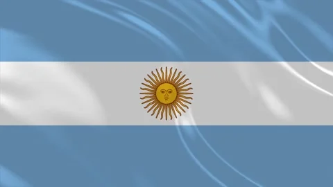 Argentina Flag Wind Waving Stock Footage 336068058
