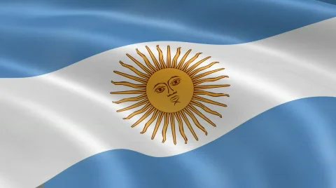 Argentina FlagInTheWind Stock-Footage 719008