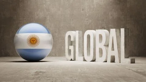 Argentina. Global  Concept. Illustrazione stock