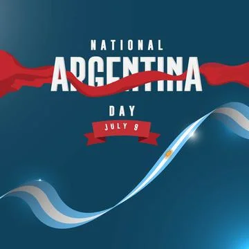 Argentina independence day July 9 celebration concept.  Vector illustration. Stock Illustration