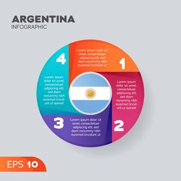 Argentina Infographic Element Stock Illustration