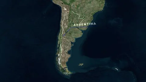 Argentina Map Animation Stock Footage 273236925