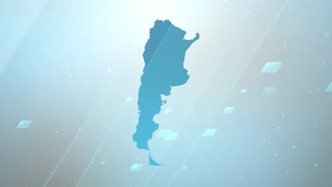 Argentina Map Background Stock Footage 197939864